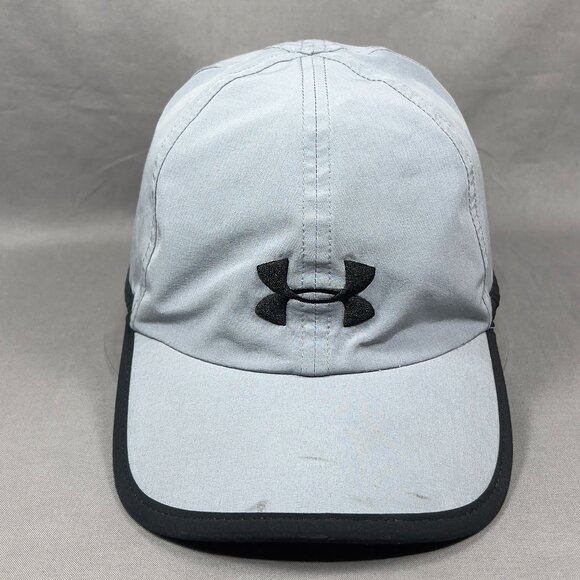 Under Armour Strapback Hat Cap Gray Lightweight Running Tennis Golf Dad Mens - Picture 2 of 16